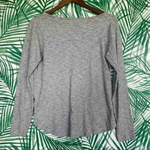Gray Striped Women's Top